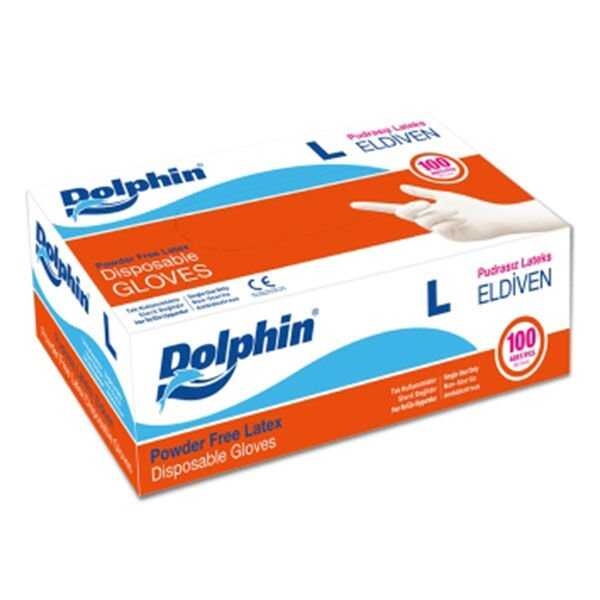 Dolphin%20Lateks%20Pudrasız%20Muayene%20Eldiveni%20Large