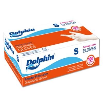 Dolphin%20Lateks%20Pudrasız%20Muayene%20Eldiveni%20Small